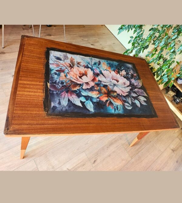 table vintage pieds compas