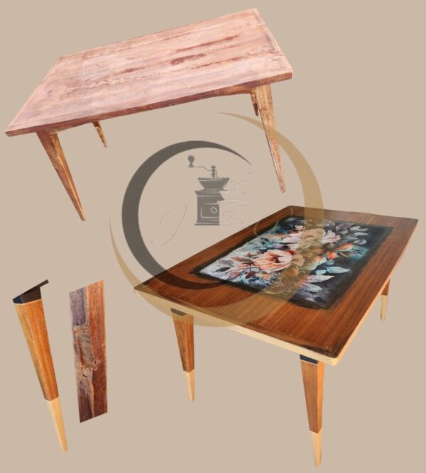 Table vintage pieds compas