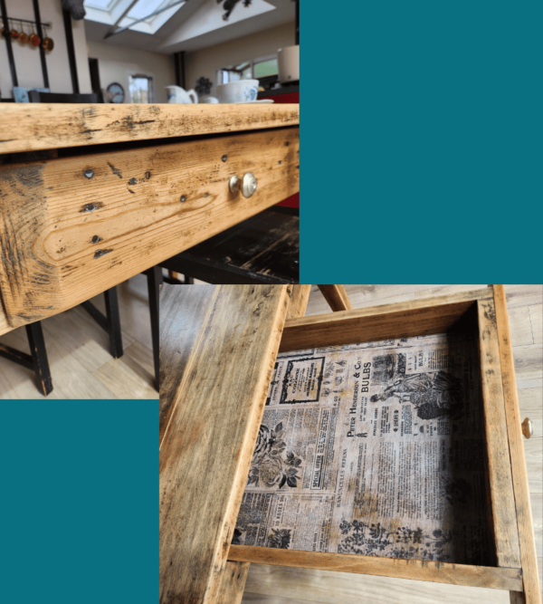 Une ancienne table de campagne – Image 11