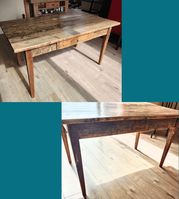 Une ancienne table de campagne – Image 18