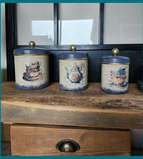 Un lot de 3 pots vintages – Image 3