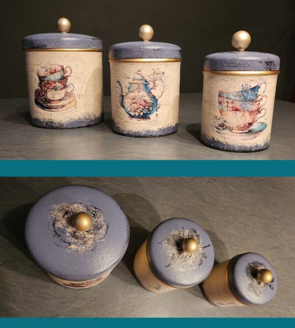 Un lot de 3 pots vintages – Image 8