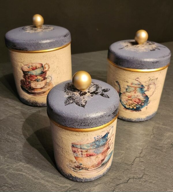 Un lot de 3 pots vintages – Image 5