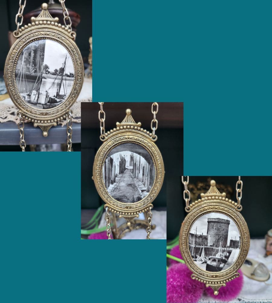 Un trio de médaillons anciens à suspendre – Image 6