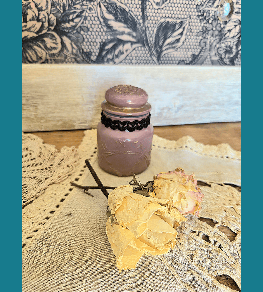 Un petit bocal vintage en verre – Image 2