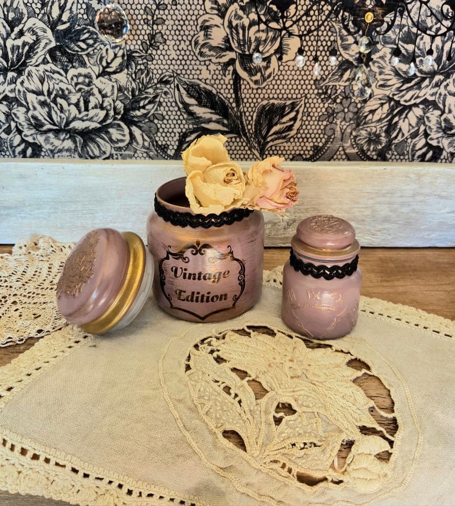 Un petit bocal vintage en verre – Image 3