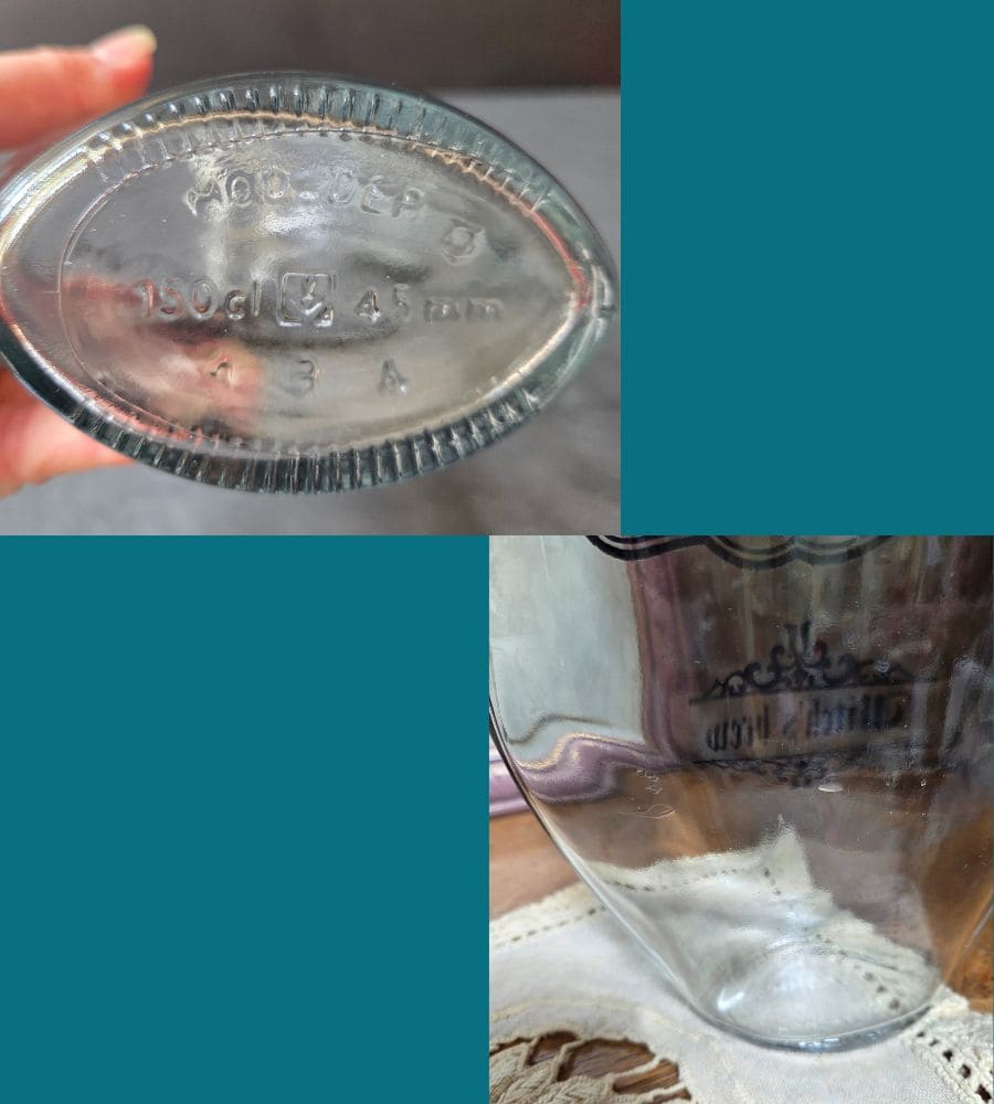 Une grande bouteille ovale en verre – Image 11