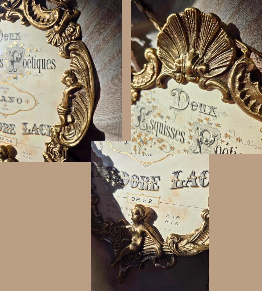 Un cadre en laiton aux angelots dansants – Image 12