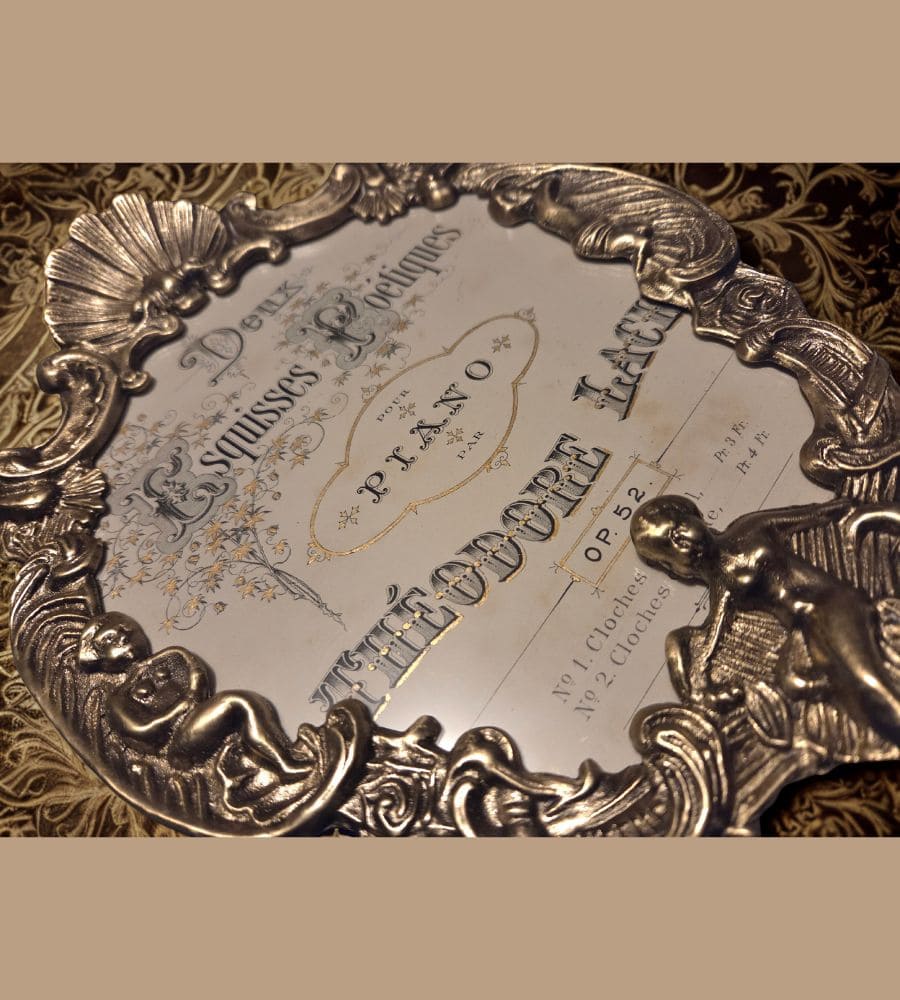 Un cadre en laiton aux angelots dansants – Image 8