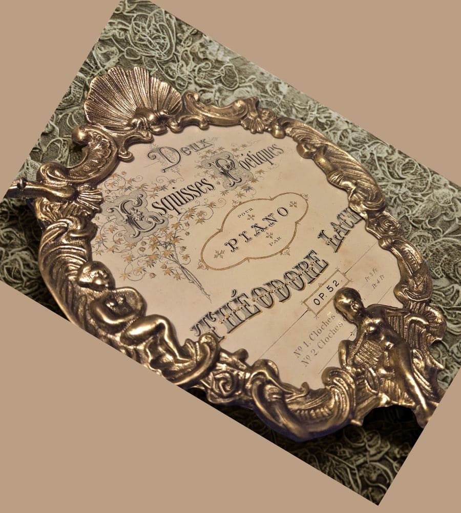 Un cadre en laiton aux angelots dansants – Image 7