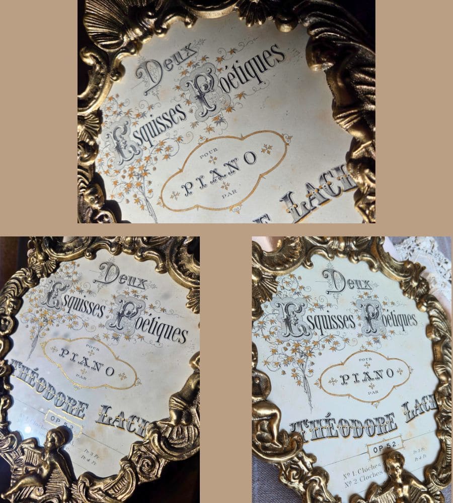 Un cadre en laiton aux angelots dansants – Image 16